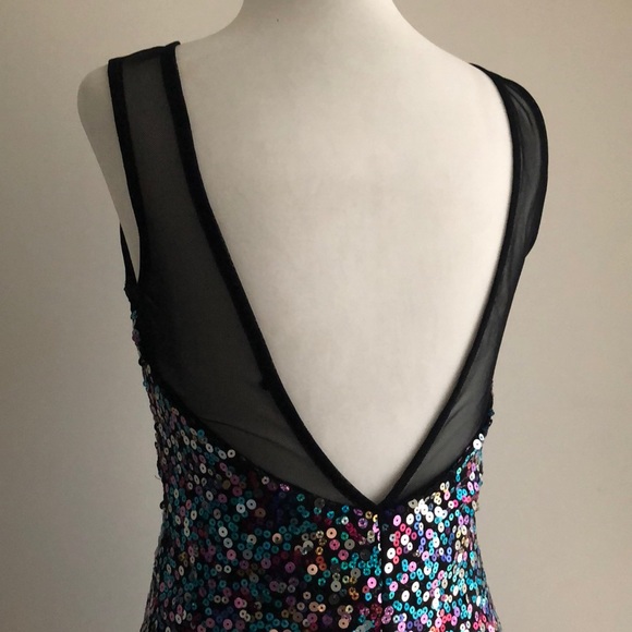 Multicoloured sequin dress - Picture 3 of 3